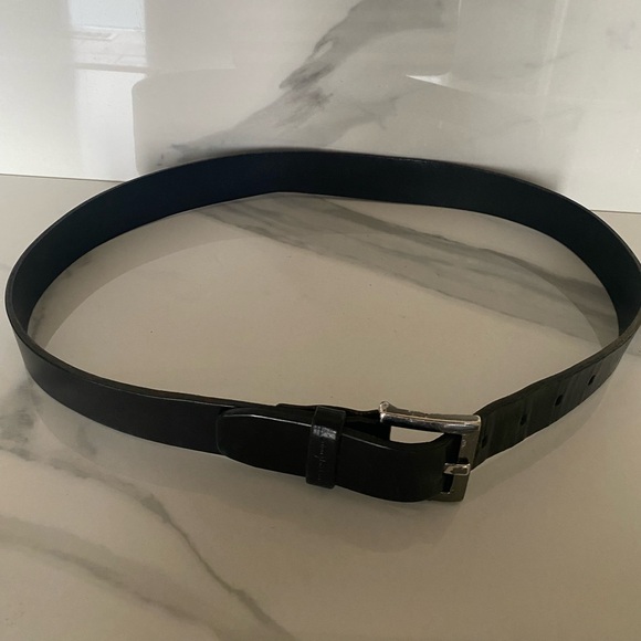Calvin Klein Jeans Black Leather Men’s Belt Size L - Picture 1 of 7